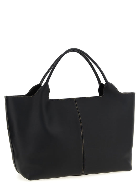 Tod's Medium Ebr Shopping Bag — Black Shopper (W48xH29cm)