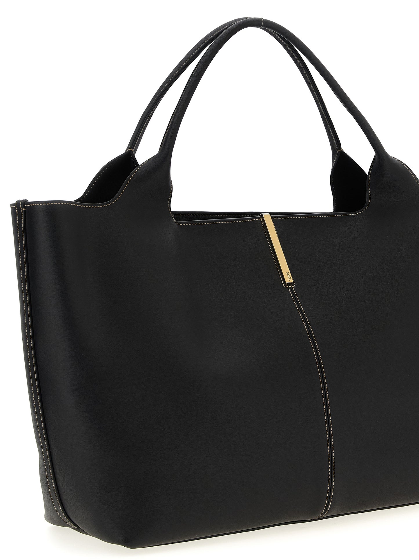 Tod's Medium Ebr Shopping Bag — Black Shopper (W48xH29cm)