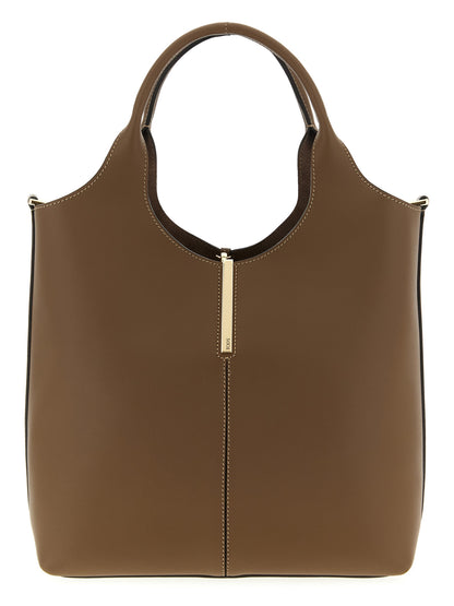 Tod's Ebr Small Handbag — Brown Leather Shoulder Bag
