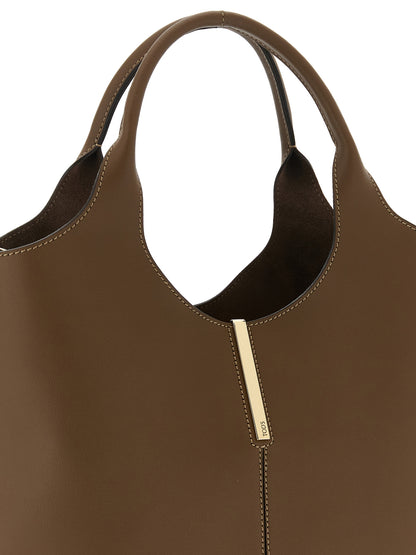 Tod's Ebr Small Handbag — Brown Leather Shoulder Bag