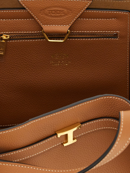Tod's Small Tim Shopping Bag — Women’s Brown Shopper
