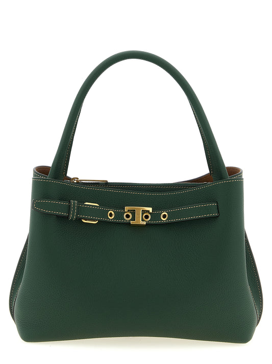 Tod's Tim Mini Handbag — Green Leather Shoulder Bag