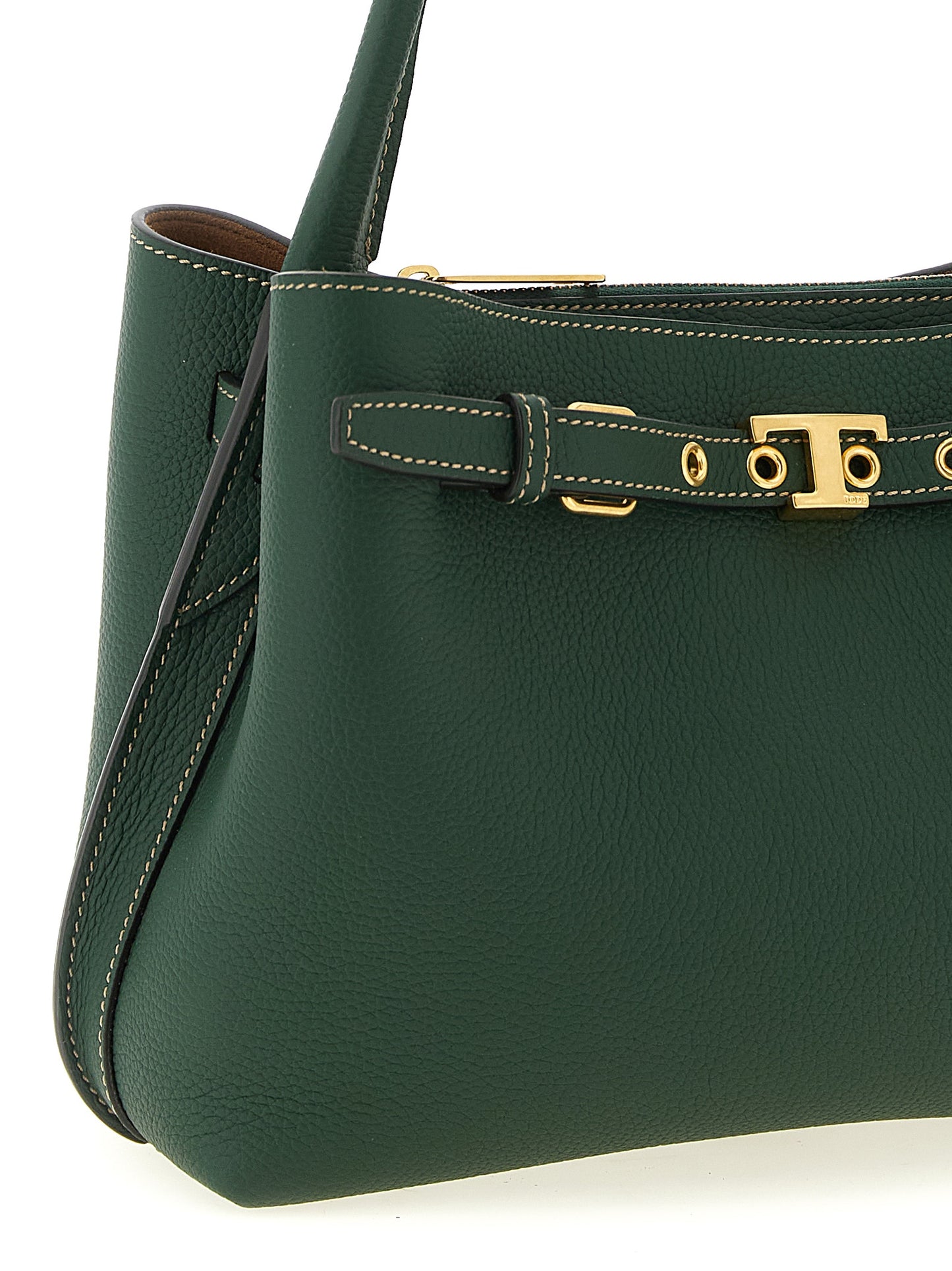 Tod's Tim Mini Handbag — Green Leather Shoulder Bag