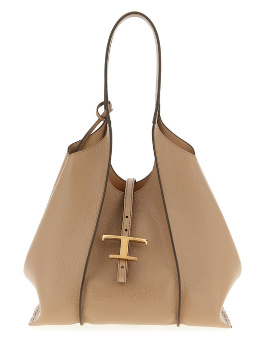 Tod's T Timeless Shopping Bag - Shoulder Beige