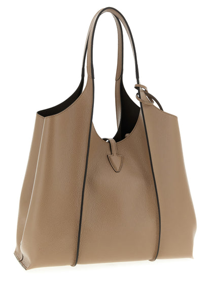 Tod's T Timeless Shopping Bag - Shoulder (Beige)