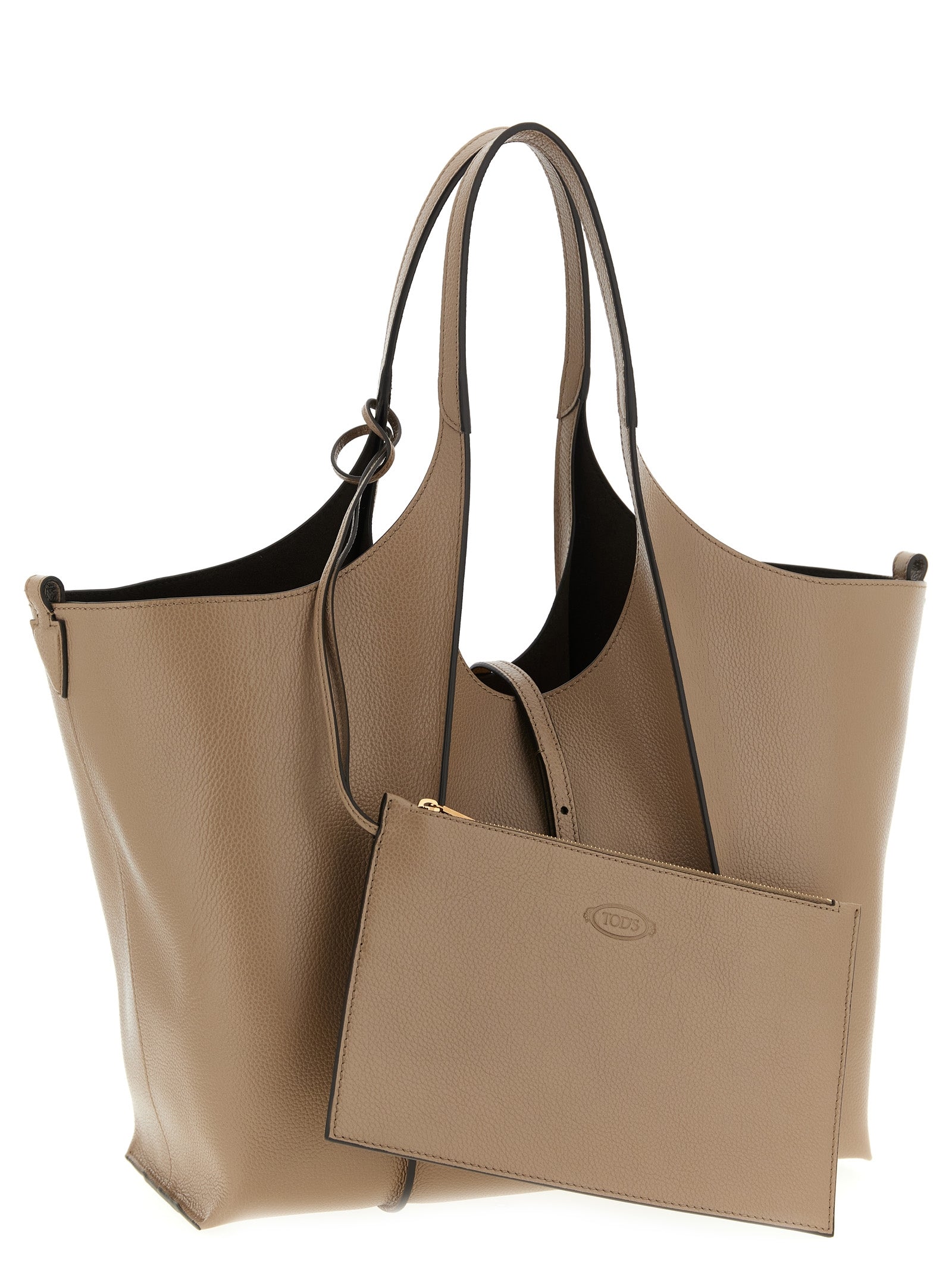 Tod's T Timeless Shopping Bag - Shoulder (Beige)