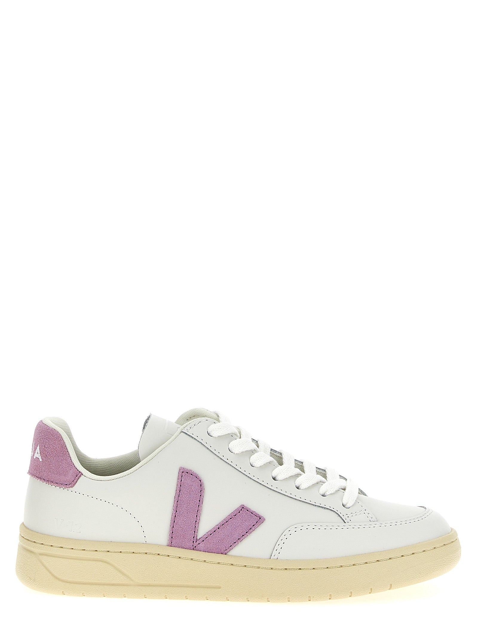 Veja V-12 Pink Sneakers — Women's Designer Sneakers