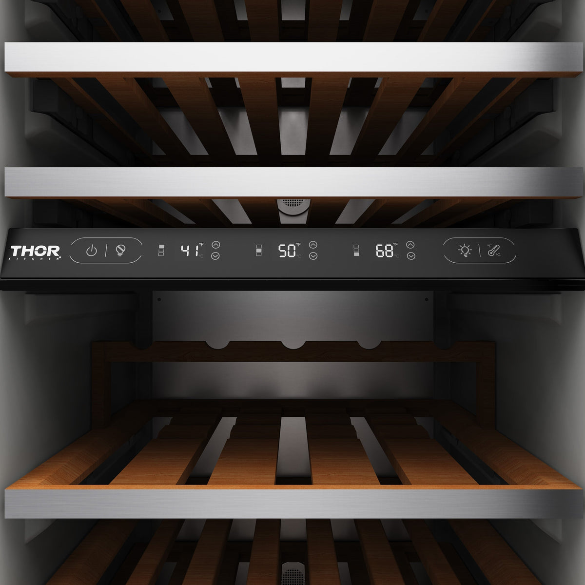 Thor Kitchen 24-inch Built-in Column Wine Cooler, Stainless Steel Panel Ready - XRF24CWC-SS