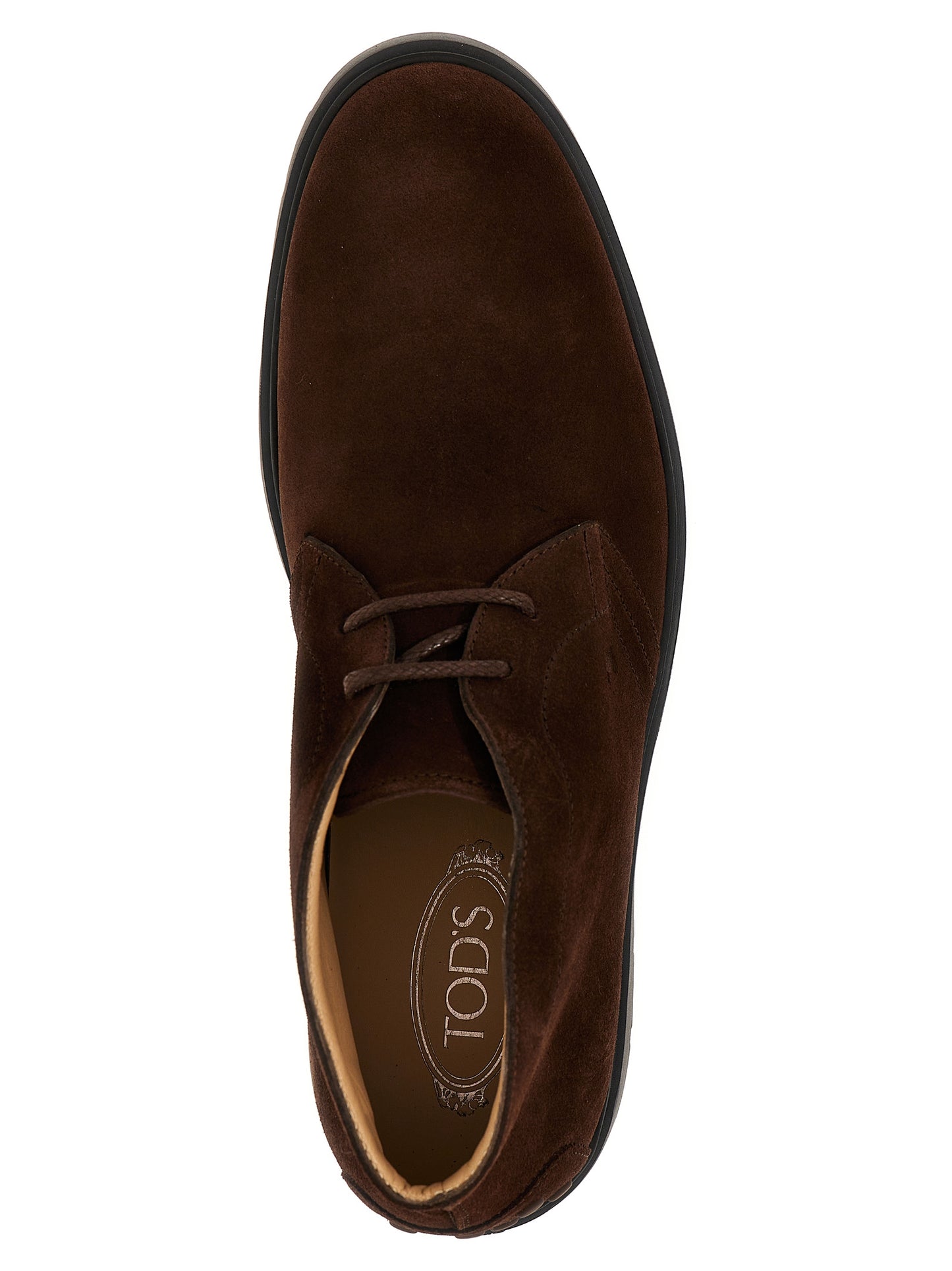 Tod's Suede Boots for Men — Brown Gommini Sole