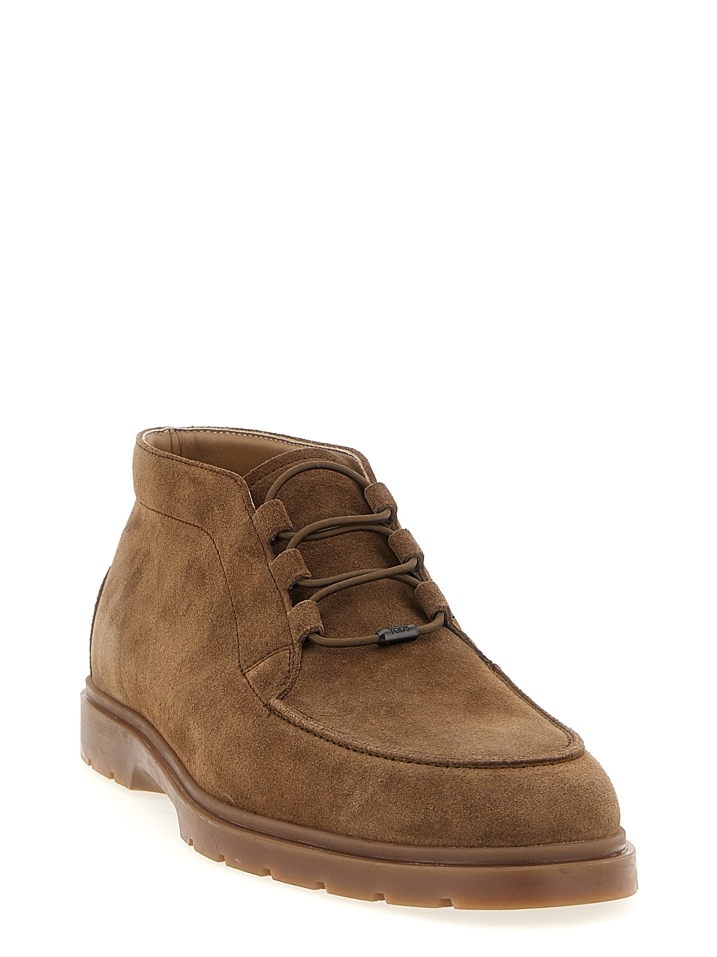 Tod's Polacchino Ankle Boots for Men — Beige Suede, From €390