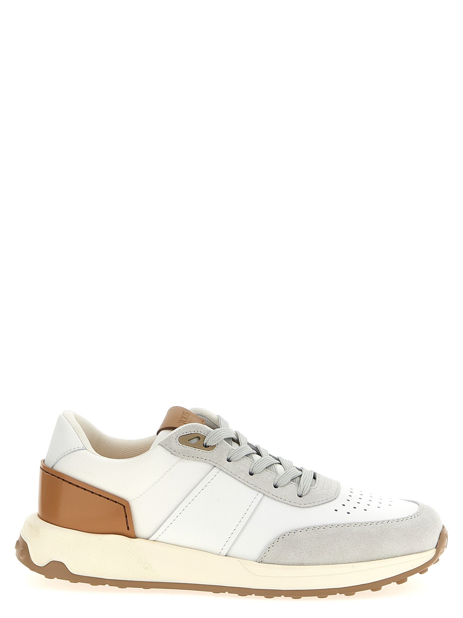 Tod's Running Sneakers for Men — White Leather & Suede
