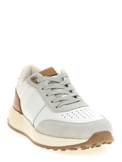 Tod's Running Sneakers for Men — White Leather & Suede