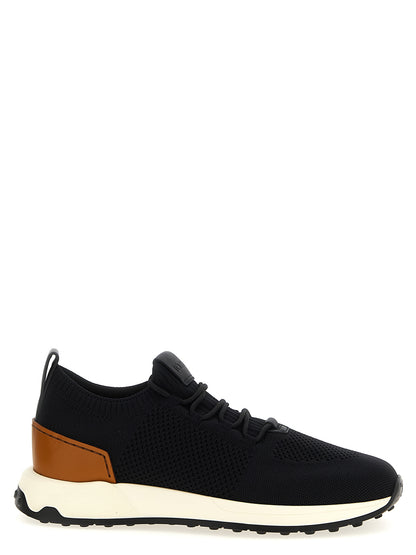 Tod's Socks Sneakers for Men — Black Technical Slip‑On