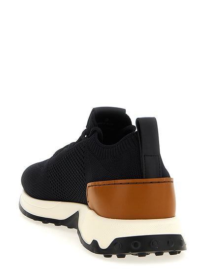 Tod's Socks Sneakers for Men — Black Technical Slip‑On