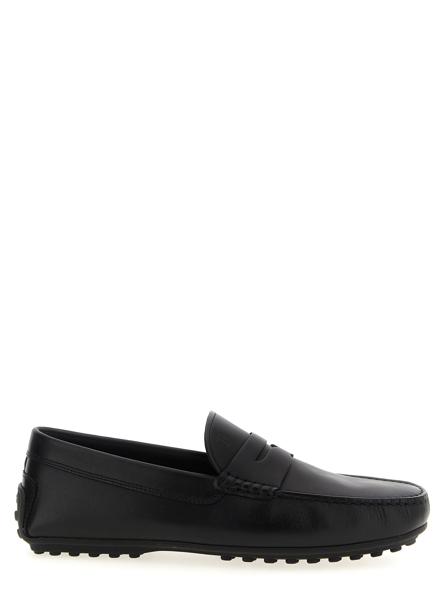 Tod's City Gommino Loafers — Black Moccasins for Men