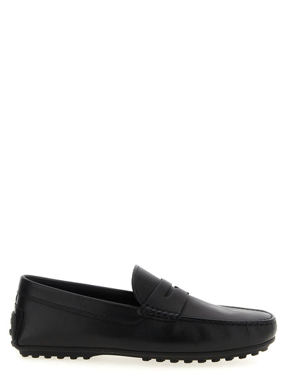 Tod's City Gommino Loafers — Black Moccasins for Men