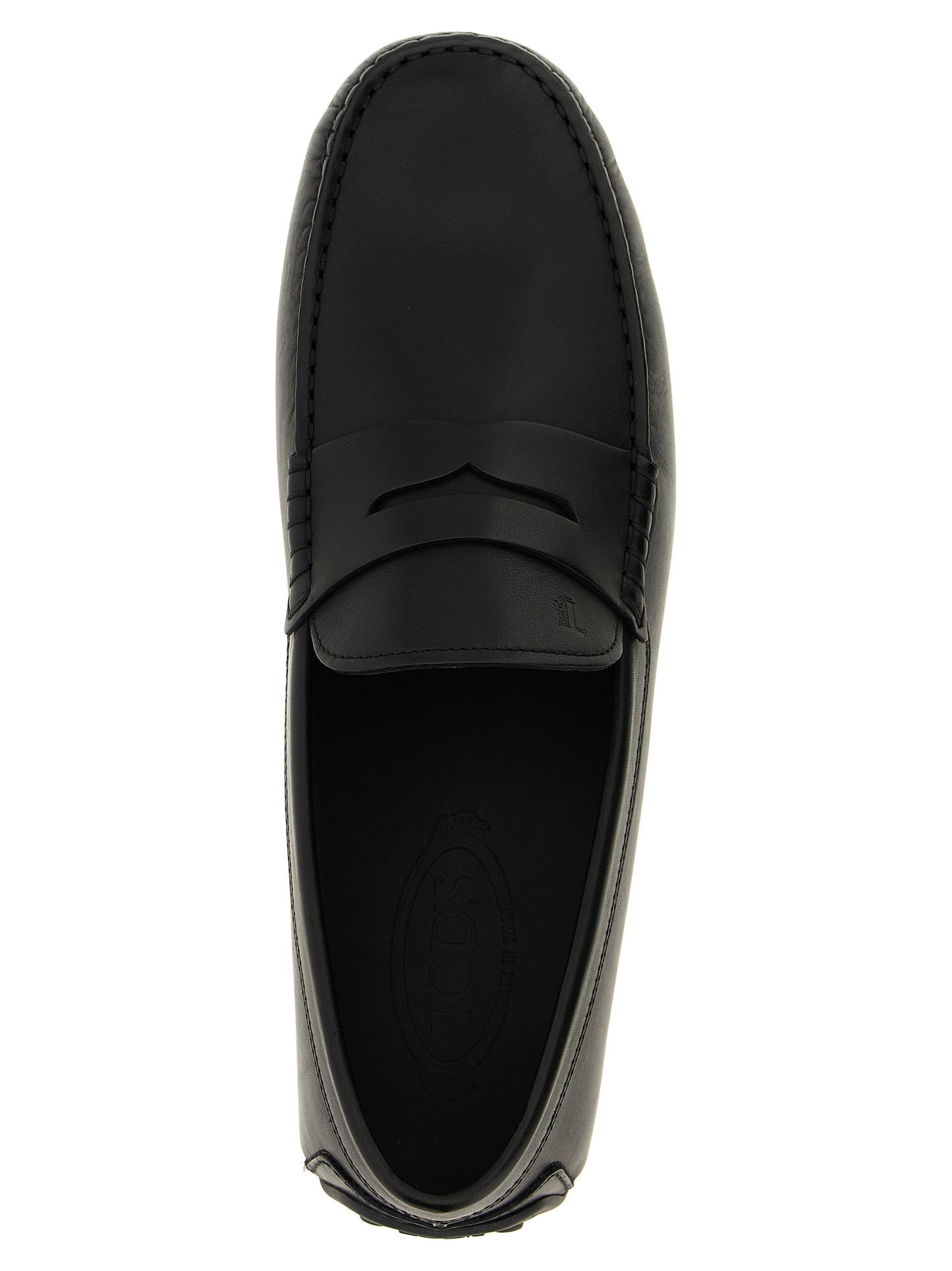 Tod's City Gommino Loafers — Black Moccasins for Men