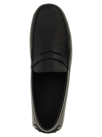 Tod's City Gommino Loafers — Black Moccasins for Men