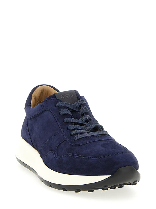 Tod's Red Dot Sneakers for Men – Blue Suede, From €420