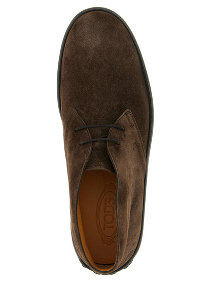 Tod's Winter Ankle Boots for Men — Suede Brown