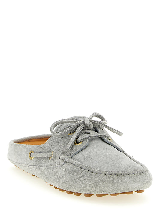 Tod's Gommino Sabots — Suede Flat Shoes for Women
