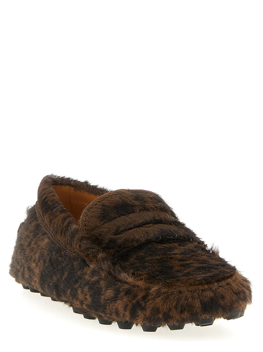 Tod's Gommino Macro Loafers — Brown Moccasins