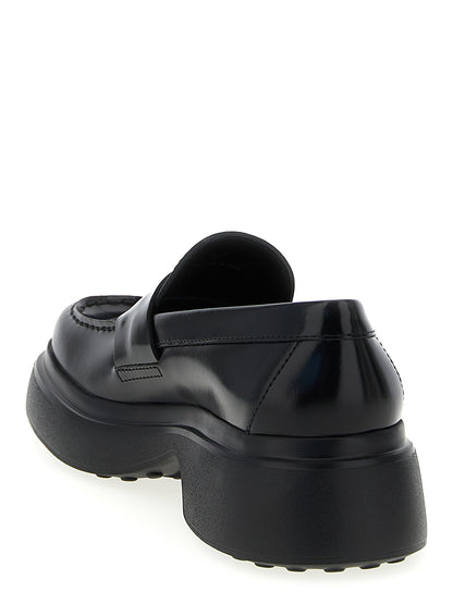Tod's Leather Loafers - Women's Moccasins, Black