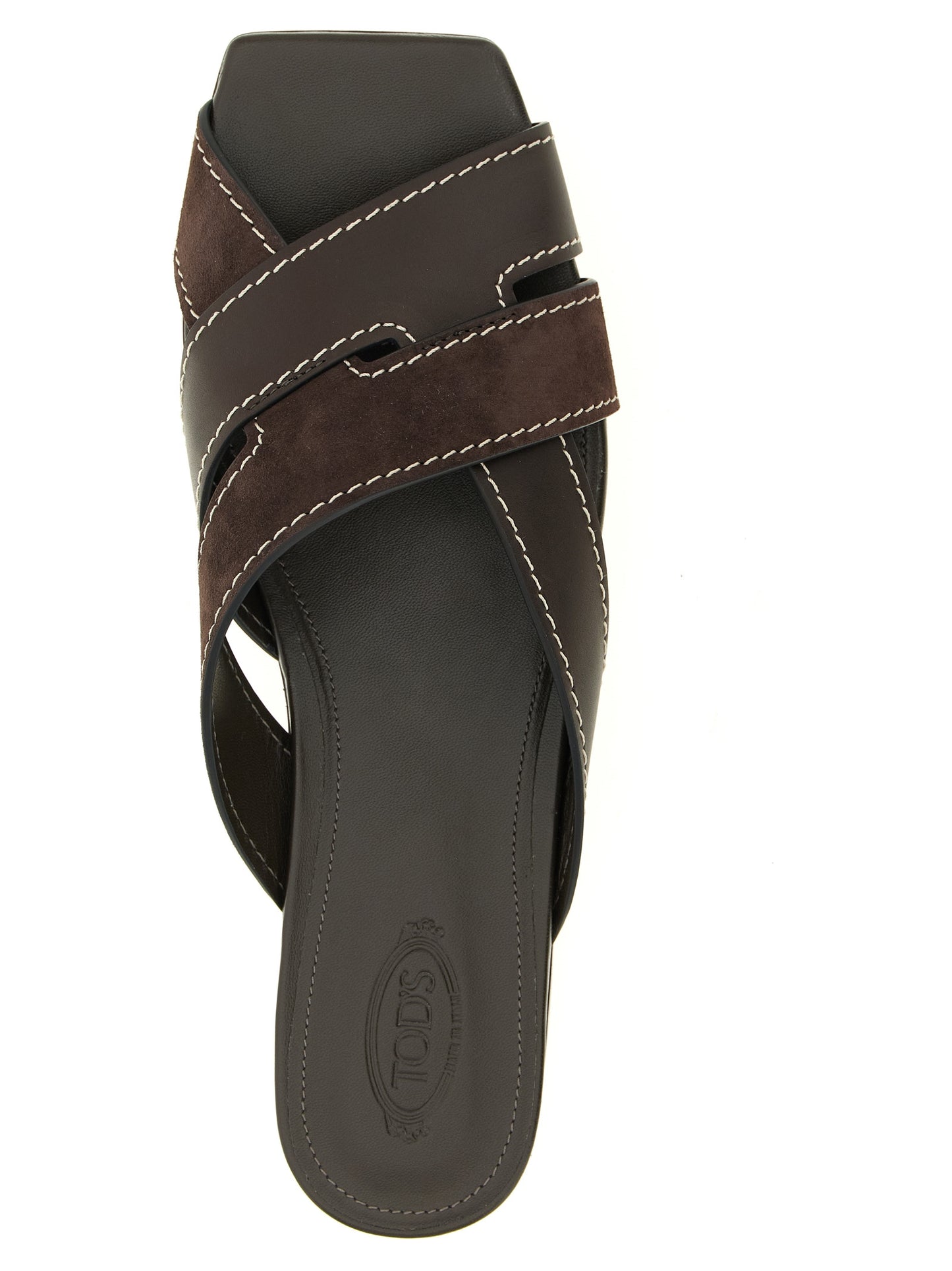 Tod's Weaved Sandals — Women's Brown Leather Sandals