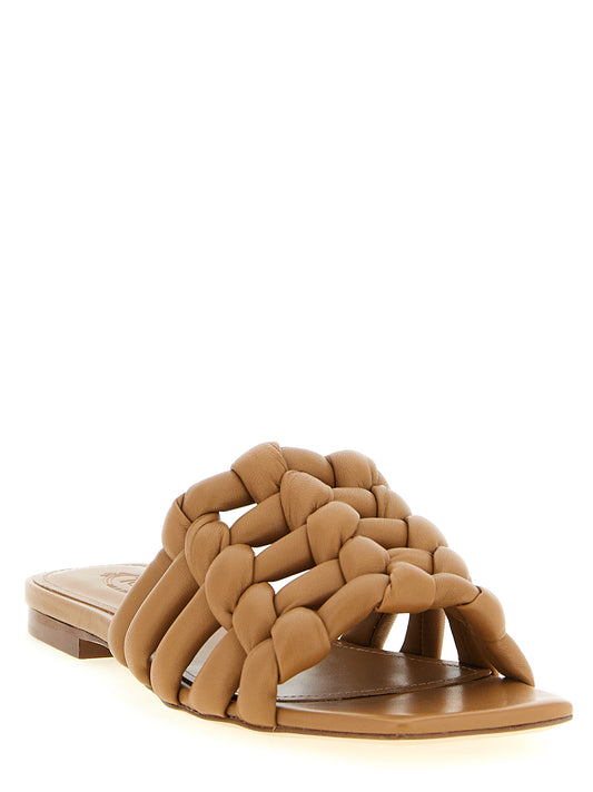 Tod's Nappa Sandals — Women's Brown Leather Sandals