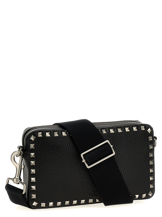 Valentino Garavani Rockstud Shoulder Bag — Black
