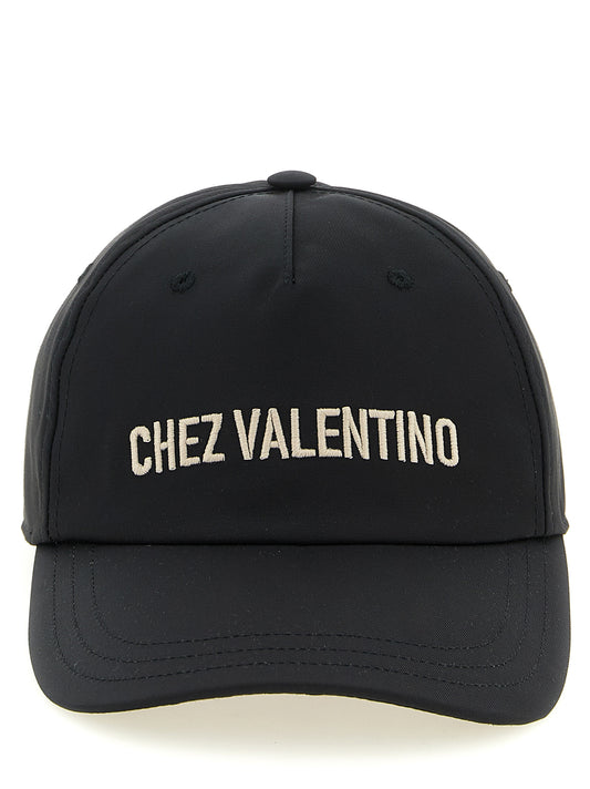 Valentino Garavani Chez Valentino Cap — Black, Men