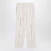 Ivory Viscose Trousers — Brunello Cucinelli