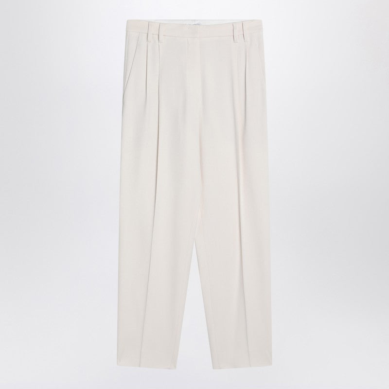 Ivory Viscose Trousers — Brunello Cucinelli
