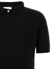 Ma'ry'ya Bouclé Cotton Polo Shirt