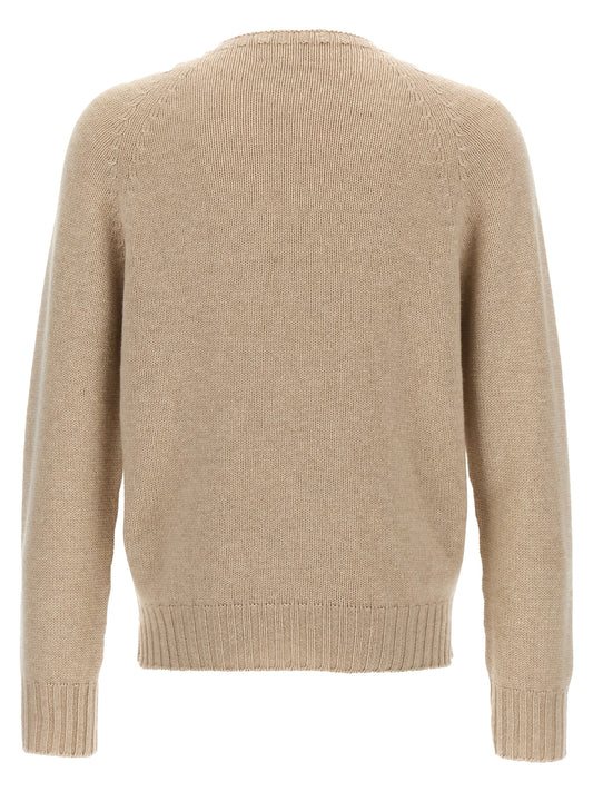 Ma'ry'ya Cashmere Sweater — Beige Knitwear for Men