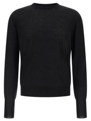 Ma'ry'ya Crew-neck Sweater — Men's Knitwear, Black