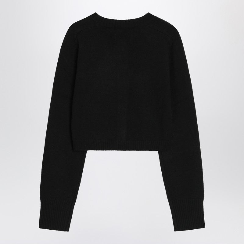 LouLou De Saison Black cropped cashmere cardigan