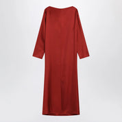 LouLou De Saison Zoya Dress — Red Silk Twill (Dresses)