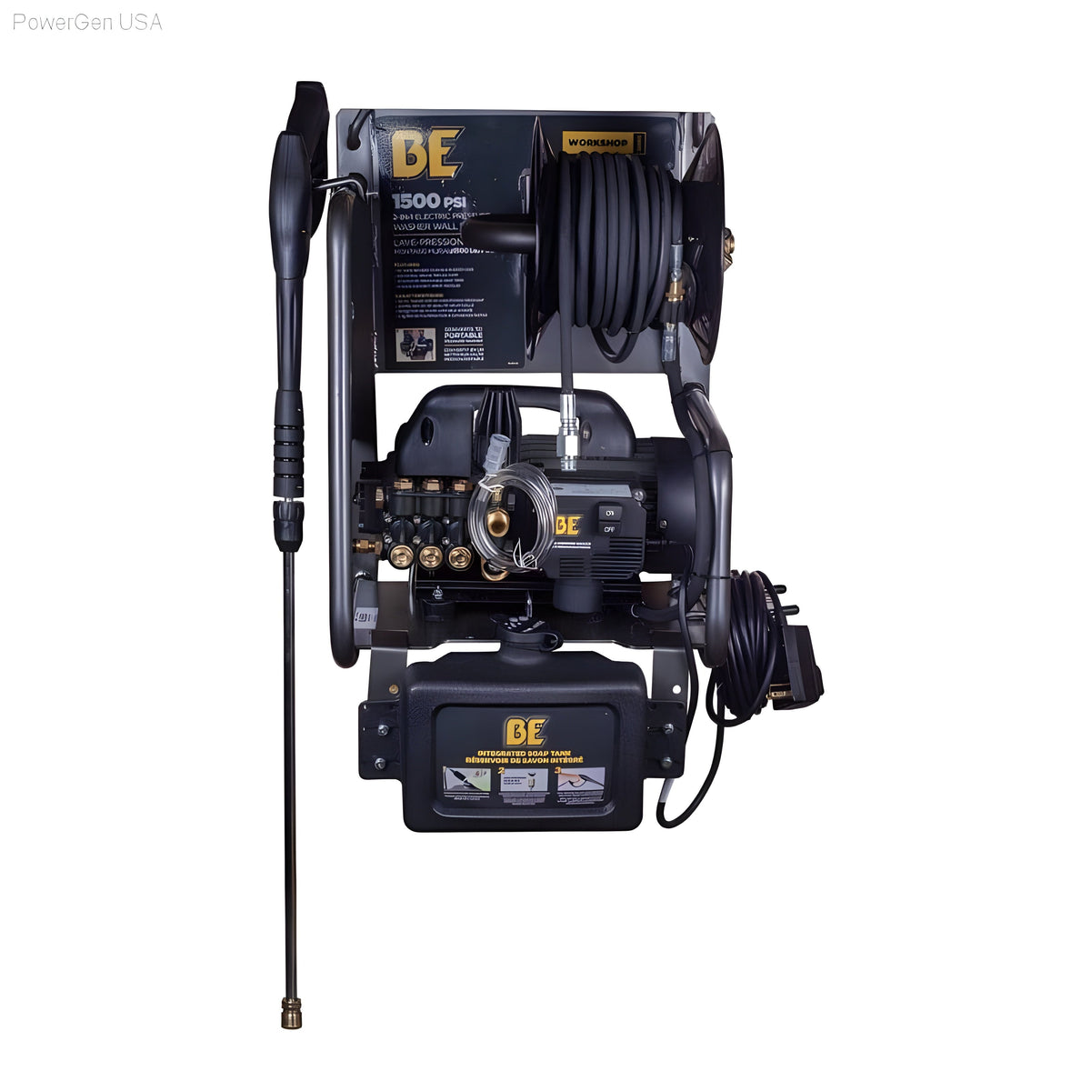 BE Power Equipment 1500 Psi 2-in-1 Electric Pressure Washer PowerGen USA - P1515EPNW