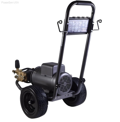 BE Power Equipment 2000 PSI 3.5 GPM Electric Pressure Washer with Baldor Motor and AR Triplex Pump - PowerGen USA - B205E34A