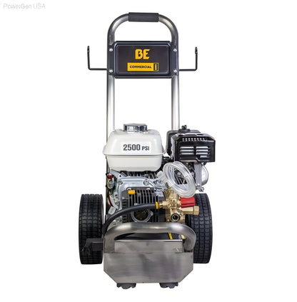 BE Power Equipment 2500 PSI  3.0 GPM Gas Pressure Washer with Honda GX200 Engine and Comet Triplex Pump - PowerGen USA - PE-2565HWSCOMSP