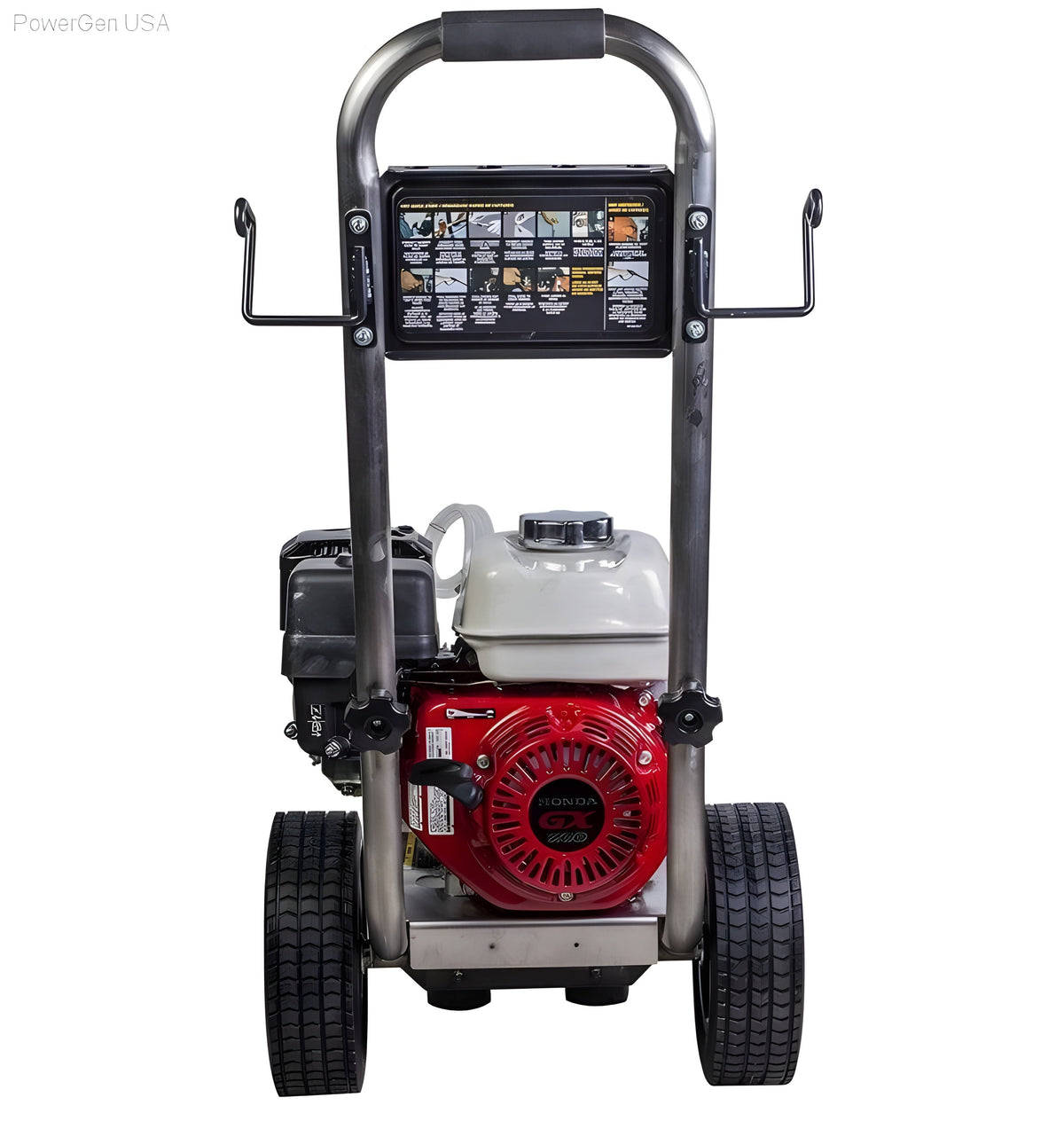 BE Power Equipment 2500 PSI  3.0 GPM Gas Pressure Washer with Honda GX200 Engine and Comet Triplex Pump - PowerGen USA - PE-2565HWSCOMSP