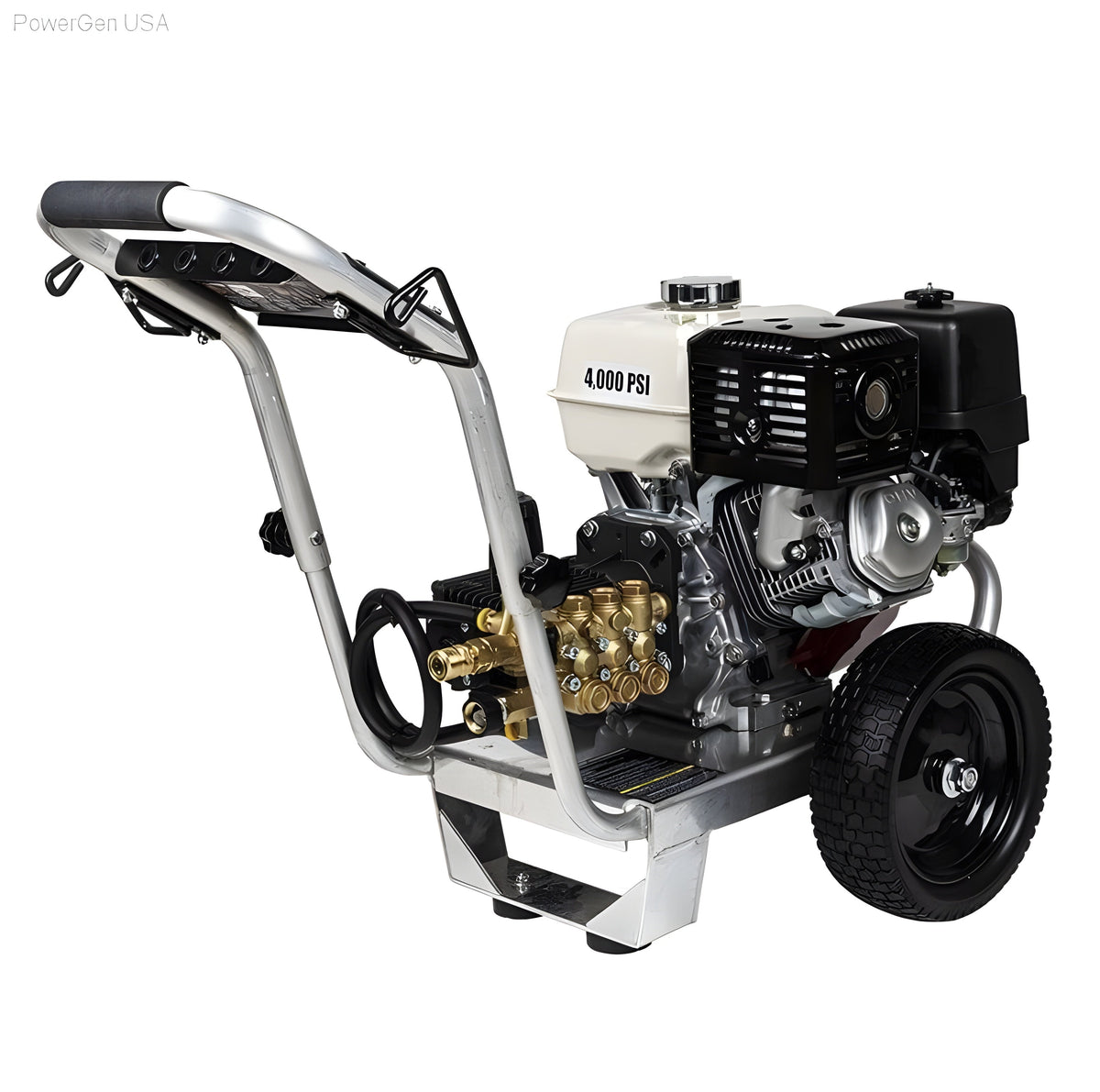 BE Power Equipment 2500 PSI  3.0 GPM Gas Pressure Washer with Honda GX200 Engine and General Triplex Pump - PowerGen USA - B2565HGS