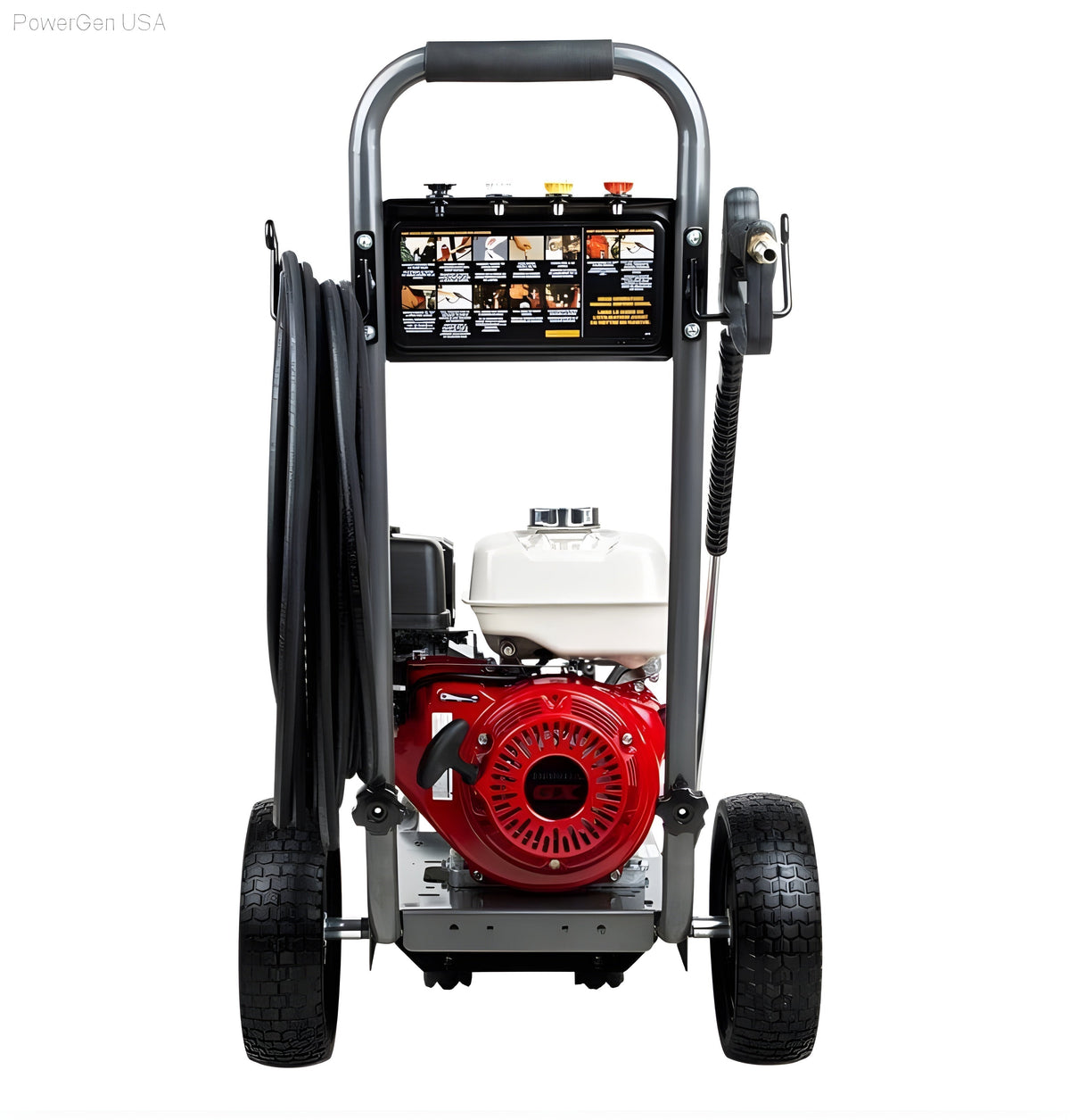 BE Power Equipment 3800 PSI 3.5 GPM Gas Pressure Washer with Honda GX270 Engine and AR Triplex Pump - PowerGen USA - B389HA