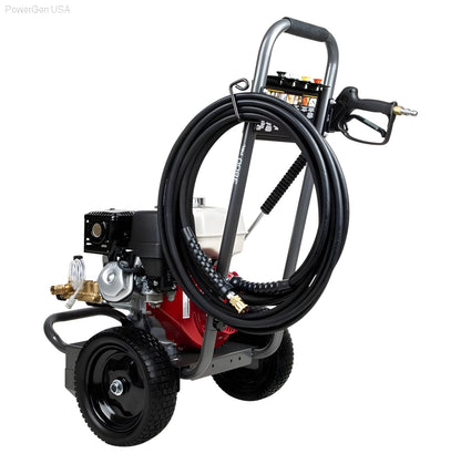 BE Power Equipment 3800 PSI 3.5 GPM Gas Pressure Washer with Honda GX270 Engine and AR Triplex Pump - PowerGen USA - B389HA