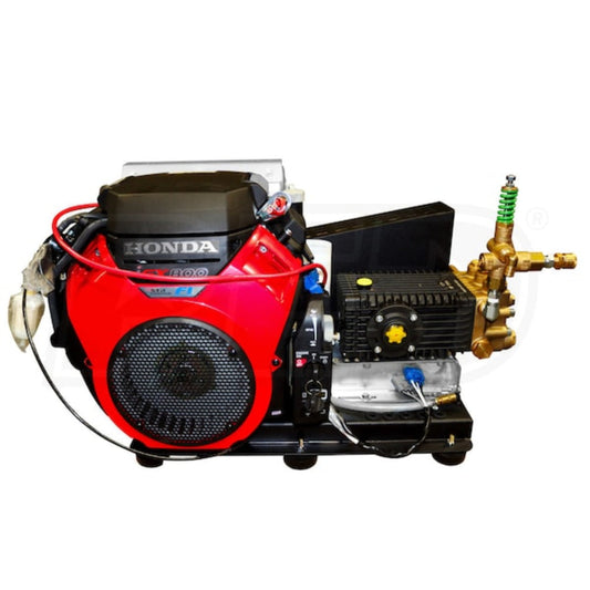 BE Power Equipment Professional 3000 PSI (Gas - Cold Water) Belt-Drive Skid Pressure Washer w/ General Pump & Electric Start Honda IGX800 Engine - CWF1027H