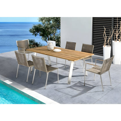 Whiteline Modern Living Rhea Outdoor Dining Table - DT1834-WLT