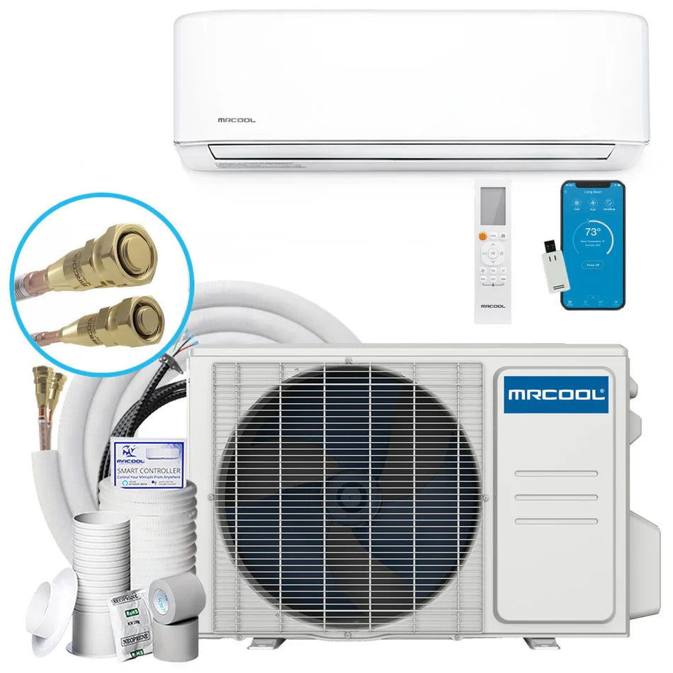 MRCOOL Olympus ES 18,000 BTU 1.5-Ton 1-Zone 23.5 SEER Ductless Mini-Split AC and Heat Pump with 18K & 25ft Line - O-ES-18-HP-230B
