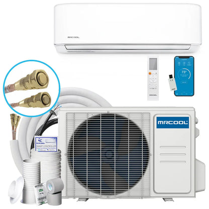 MRCOOL Olympus ES 18,000 BTU 1.5-Ton 1-Zone 23.5 SEER Ductless Mini-Split AC and Heat Pump with 18K & 25ft Line - O-ES-18-HP-230B