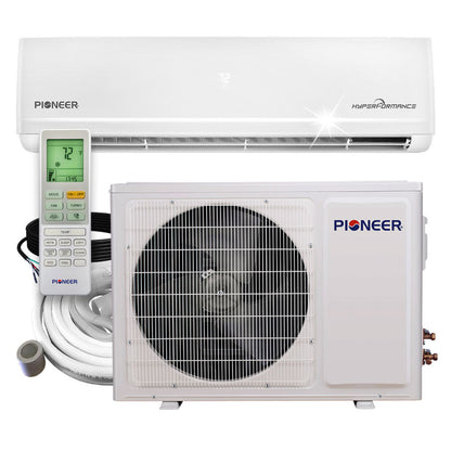 Pioneer Hyperformance 18,000 BTU 20.5 SEER2 Ductless Mini Split Inverter++ Wi-Fi Enabled Air Conditioner Hyper Heat Pump Full Set 230V - WYF018GHFI25RH-10